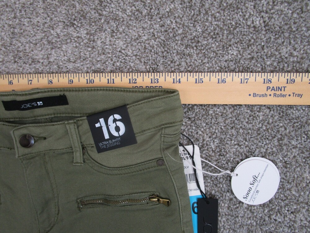 Joes Jeans Jeggings Juniors Sz 16 Green Ultimate Slim Fit Stretch Women NWT - Picture 8 of 12